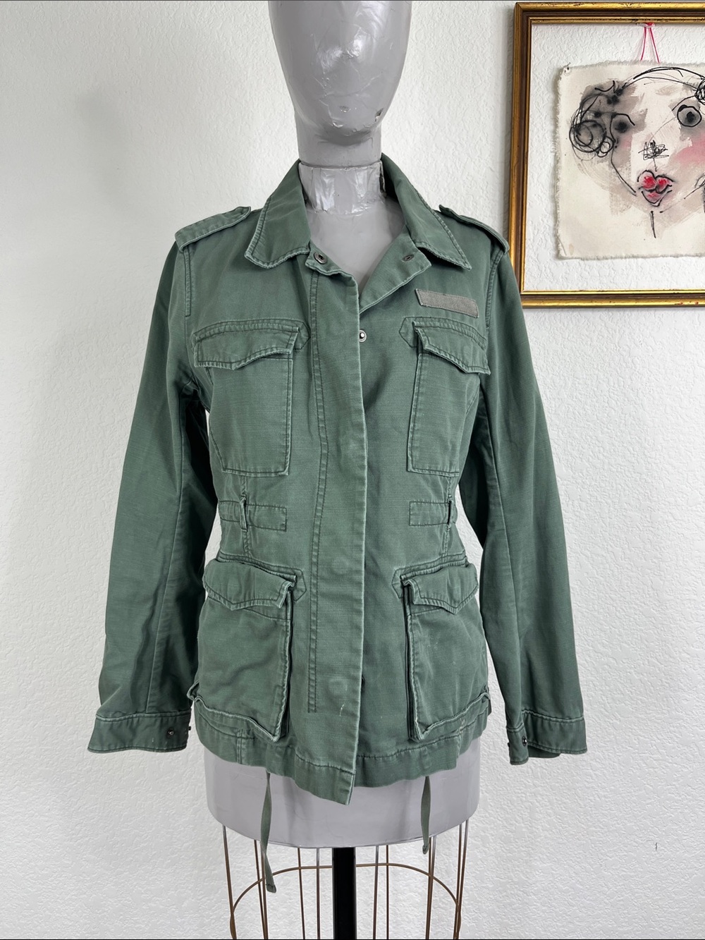 G1 Jane All Purpose Canvas Utility Field Jacket Fatigue Army Green